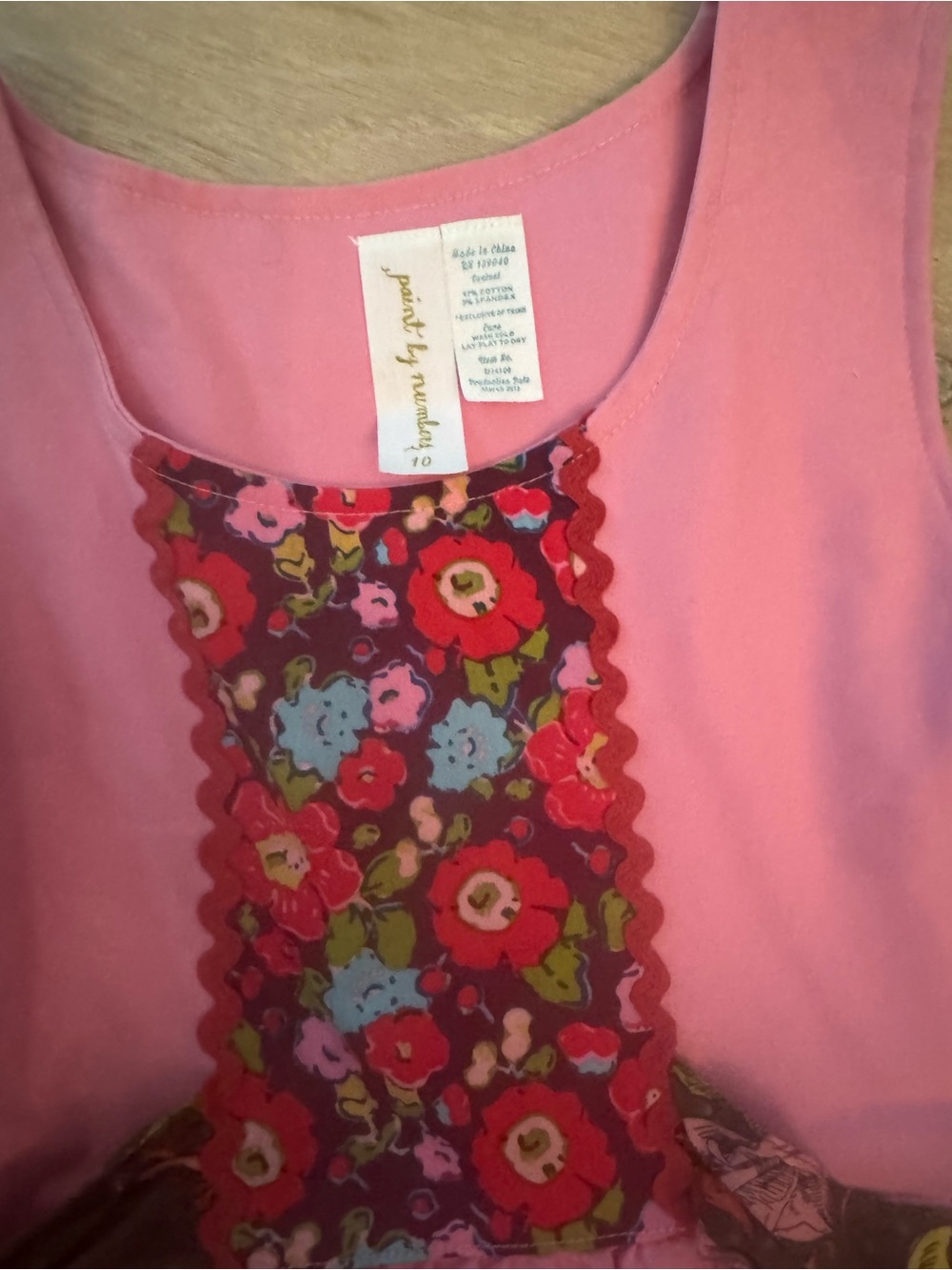 Matilda Jane Pink Floral Embroidered Sash Dress - Picture 4 of 5